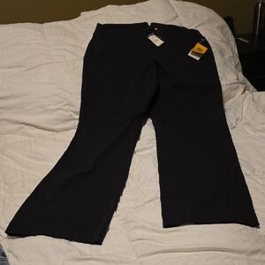 Lane Bryant Women's Charcoal Gray  Flare Pants Lafayette size 6 tall plus